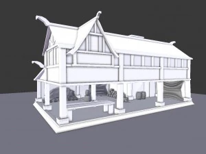 medieval village builder 3D Model