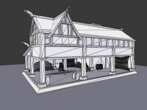 medieval village builder 3D Model