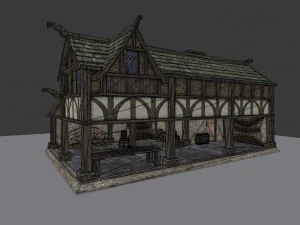 medieval village builder 3D Model
