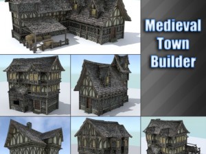 medieval town builder 3D Model