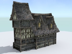 medieval town builder Model 3D