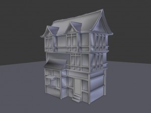 medieval town builder Model 3D