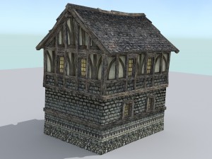 medieval town builder Model 3D