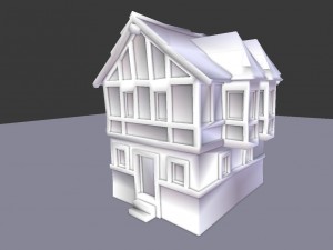 medieval town builder Model 3D