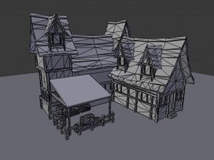 medieval town builder Model 3D