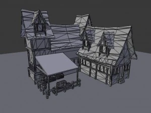 construtor de cidade medieval Modelo 3D