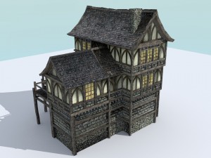 medieval town builder Model 3D