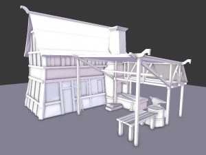 medieval village blacksmith 3D Model