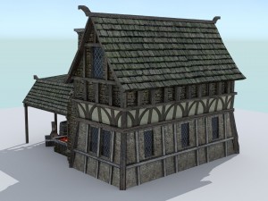 medieval village blacksmith 3D Model