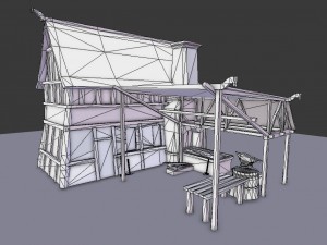 medieval village blacksmith 3D Model