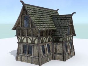 medieval village house 1 3D Модель