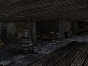 medieval village woodcutter 3D Model
