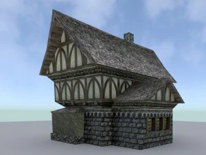 medieval town house 1 3D Model