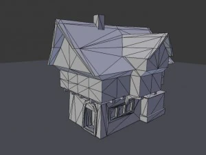 medieval town house 1 3D Model