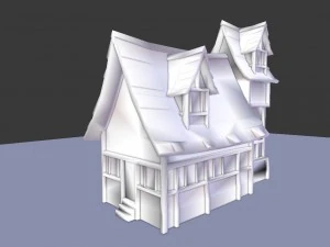 medieval town house 2 3D Model