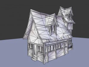 medieval town house 2 3D Model