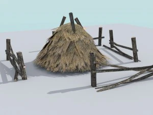 hay bales pack 3D Model