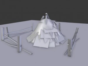 hay bales pack 3D Model