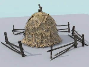 hay bales pack 3D Model