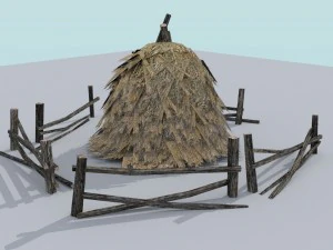hay bales pack 3D Model