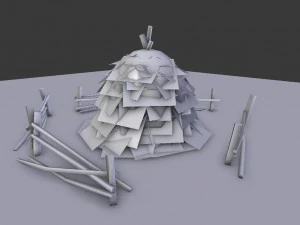 constructeur de ferme m&eacute;di&eacute;vale Modèle 3D