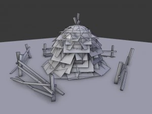 constructeur de ferme m&eacute;di&eacute;vale Modèle 3D