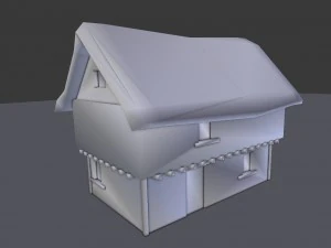 medieval farm house 1 3D Model