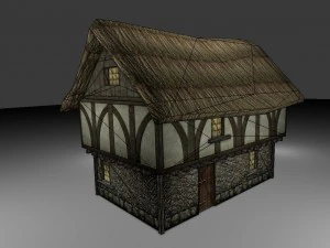 medieval farm house 1 3D Model