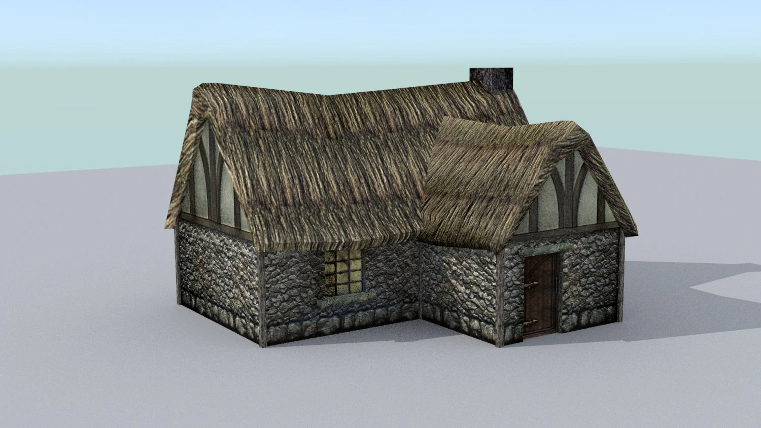 medieval farm house 2 3D Model .c4d .max .obj .3ds .fbx .stl .blend