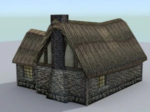 medieval farm house 2 3D Model