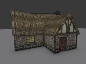 medieval farm house 2 Modelo 3D