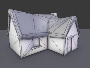 medieval farm house 2 3D Model
