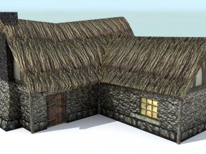 medieval farm house 3 3D Model