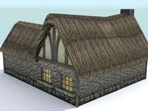 medieval farm house 3 3D Модель