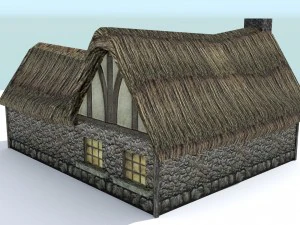 medieval farm house 3 3D Model