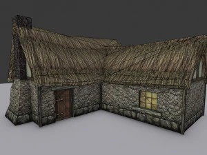 medieval farm house 3 3D Model