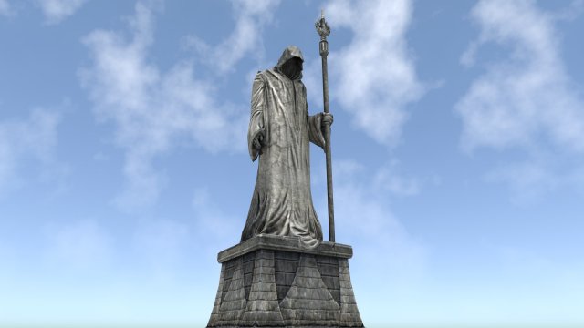 wizard statues Model 3D .c4d .max .obj .3ds .fbx .stl .blend 
