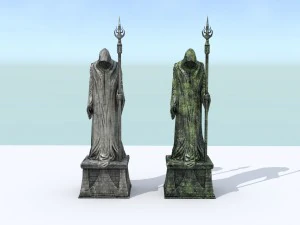 wizard statues 3D Model