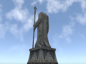 wizard statues Model 3D