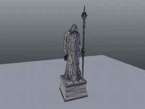 wizard statues 3D Model
