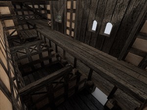 medieval city storehouse 3D Model