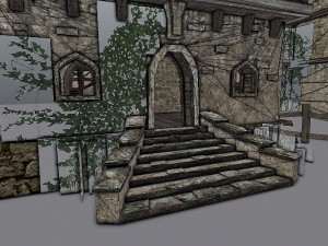 medieval city storehouse 3D Model