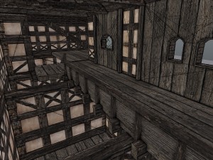 medieval city storehouse 3D Model