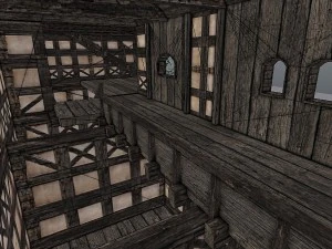 medieval city storehouse 3D Model