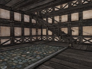 medieval city storehouse 3D Model