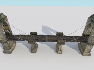 medieval city drawbridge 3D Model