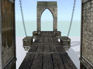 medieval city drawbridge 3D Model
