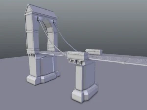 medieval city drawbridge 3D Model