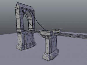 medieval city drawbridge 3D 모델