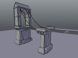 medieval city drawbridge 3D Model